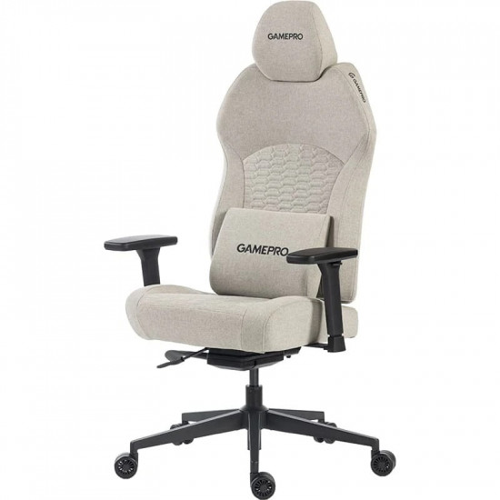 Крісло для геймерів GamePro GC760LG Fabric Light Gray