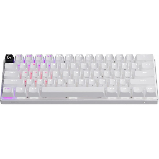 Клавiатура бездротова Logitech G PRO X 60 TKL GX Optical Tactile White (920-011930)