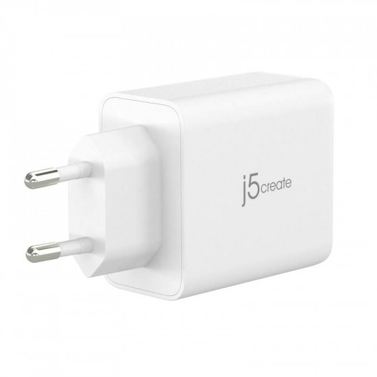 Мережевий зарядний пристрій J5create GaN USB-C 65W White (JUP3365E-EN)
