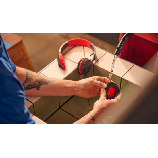 Bluetooth-гарнітура Philips Over-Ear Black Red (TAA6219BK/00)