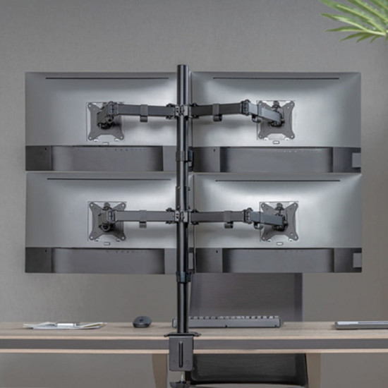 Настільне кріплення для монітора Brateck LDT66-C048 17-32" Black (VESA100х100)