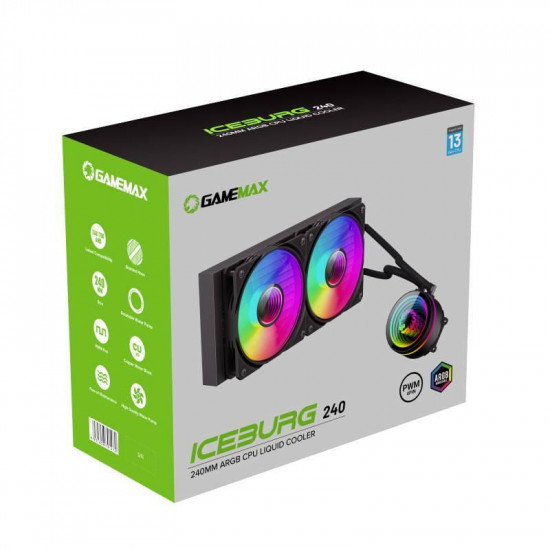 Система водяного охолодження GameMax IceBurg 240 Infinity Black