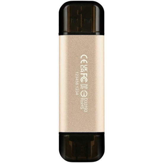 Флеш-накопичувач USB3.2+Type-C 128GB Transcend JetFlash 930С Beige (TS128GJF930C)