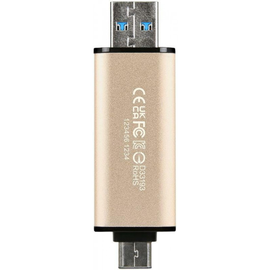 Флеш-накопичувач USB3.2+Type-C 128GB Transcend JetFlash 930С Beige (TS128GJF930C)