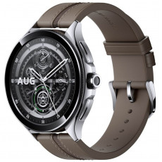 Смарт-годинник Xiaomi Watch 2 Pro Silver Case with Brown Leather Strap (BHR7216GL)