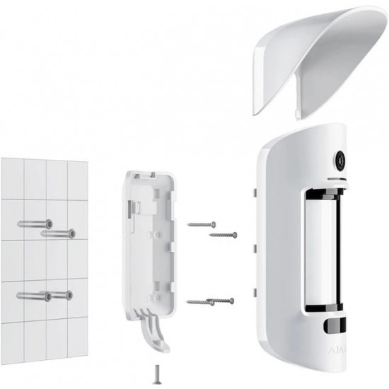 Бездротовий датчик руху з камерою Ajax MotionCam Outdoor (PhOD) Jeweller (8EU) White