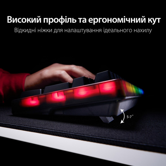 Клавіатура HyperX Origins 2 1800 HX Red USB Black (B4QS4AA)