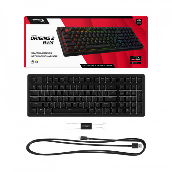Клавіатура HyperX Origins 2 1800 HX Red USB Black (B4QS4AA)