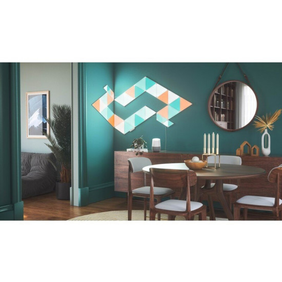Розумна система освітлення Nanoleaf Shapes Triangles Starter Kit Apple HomeKit, 15 шт. (NL47-6002TW-15PK)