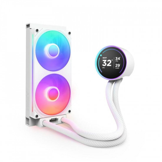 Система водяного охолодження NZXT Kraken Elite 240 RGB White (RL-KR24E-W2)