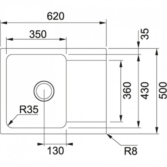 Кухонна мийка Franke Orion Tectonite OID 611-62 Чорний (114.0498.008)