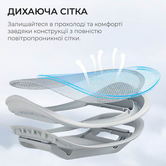 Крісло офісне Sihoo Doro C300 Pro Mesh White (DORO-C300-PRO-M102)