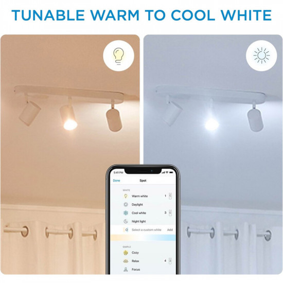 Світильник точковий накладний розумний WiZ Imageo Spots 3х5W 2200-6500K RGB Wi-Fi White (929002658901)