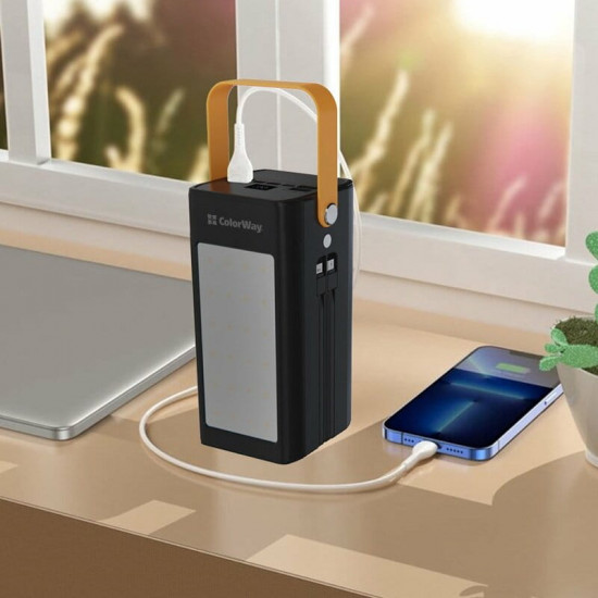 Універсальна мобільна батарея ColorWay LCD/Lamp 80000mAh Black (CW-PB800LPA8BK-PDD)