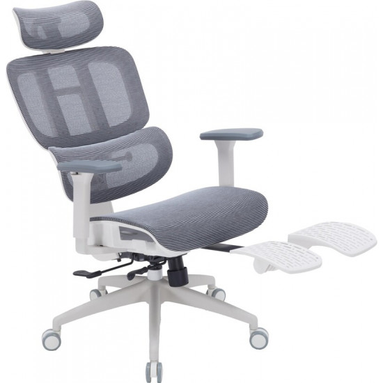 Крісло офісне Officepro Skyline Footrest White/Dark Gray (OC750-W-DG-DG)