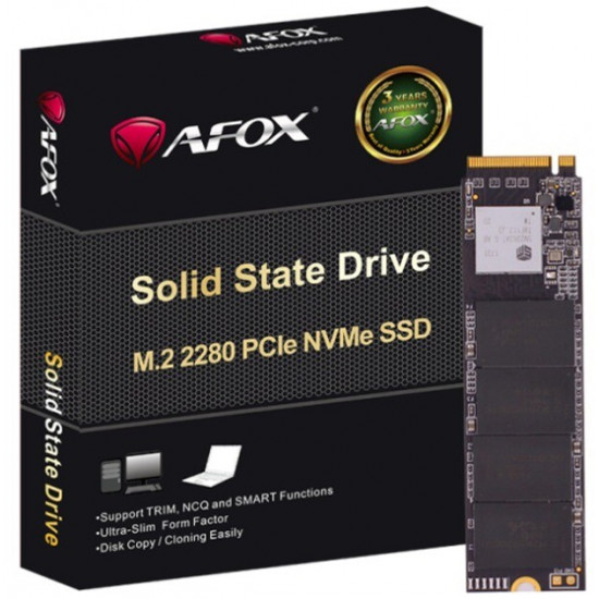Накопичувач SSD  512GB Afox ME300 M.2 2280 NVMe PCIe 3.0 x4 3D NAND (ME300-512GN)