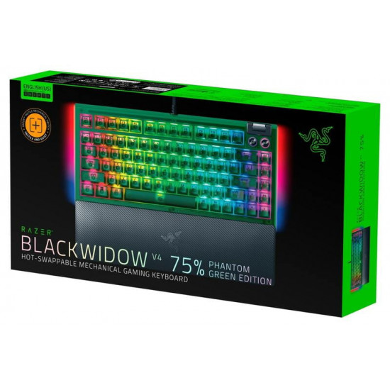Клавіатура Razer BlackWidow V4 75% Phantom Green (RZ03-05003300-R3M1)