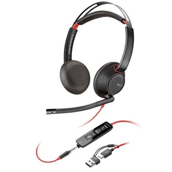 Гарнітура Poly BlackWire 5220 Black (8X231AA)
