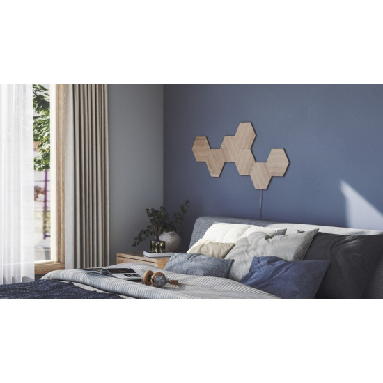 Розумна система освітлення Nanoleaf Elements - Hexagons Starter Kit Apple HomeKit, 7 шт. (NL52-K-7002HB-7PK)