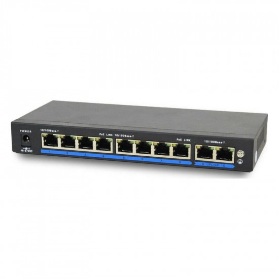 POE комутатор ATIS PoE-1010-8P/250m/8L