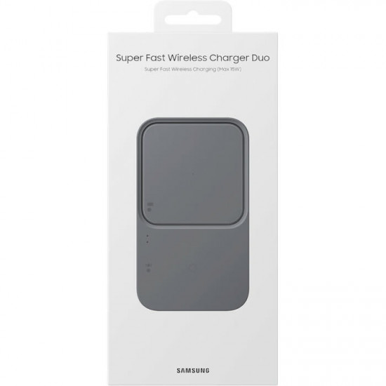 Бездротовий зарядний пристрій Samsung EP-P5400 Wireless Charger Duo 15W Dark Gray (EP-P5400BBEGEU)