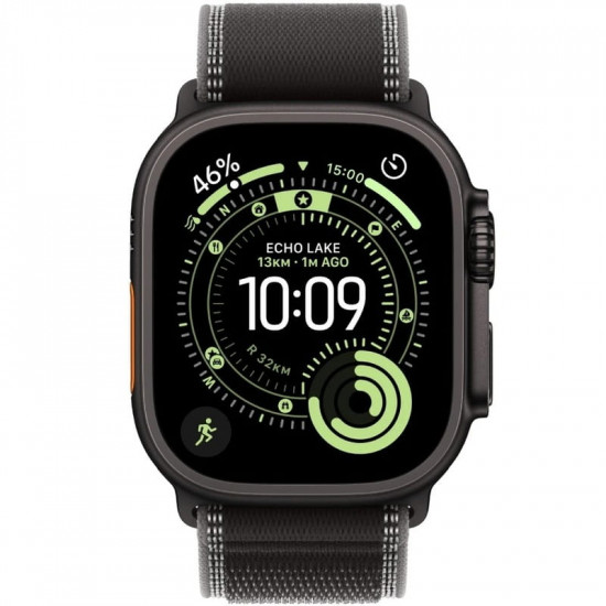 Смарт-годинник Apple Watch Ultra 3 GPS + Cellular 49mm Black Titanium Case with Black/Charcoal Trail Loop - M/L (MF1H4QP/A)