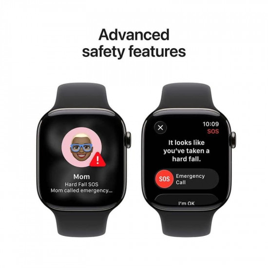 Смарт-годинник Apple Watch Ultra 3 GPS + Cellular 49mm Black Titanium Case with Black/Charcoal Trail Loop - M/L (MF1H4QP/A)