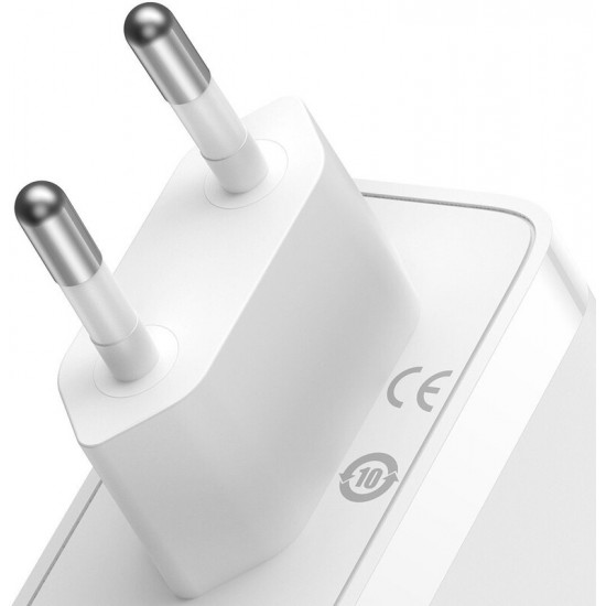 Мережевий зарядний пристрій Baseus GaN5 Pro (3USB, 5A) 140W White (CCGP100202) + кабель Type-C to Type-C