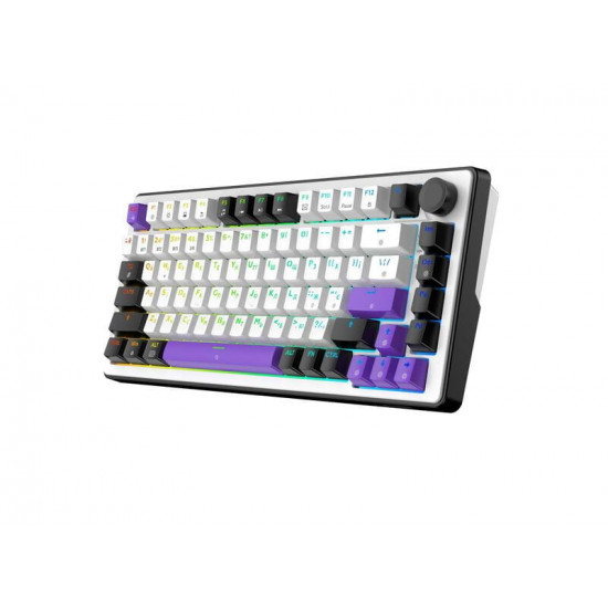Клавіатура бездротова Hator Hellyberry HK75 Wireless White/Violet