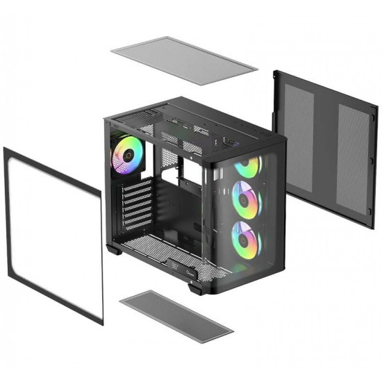 Корпус Ocypus Iota C70 Curve ARGB Black (IOTA-C70-BKD400CD-GL)