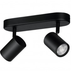 Світильник точковий накладний розумний WiZ Imageo Spots 2х5W 2200-6500K RGB Wi-Fi Black (929002659101)