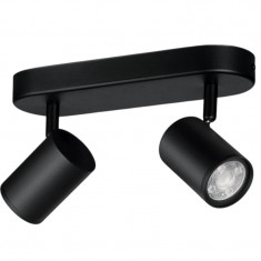 Світильник точковий накладний розумний WiZ Imageo Spots 2х5W 2200-6500K RGB Wi-Fi Black (929002659101)