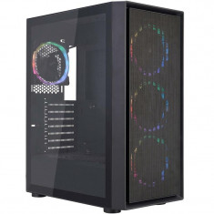 Корпус 1stPlayer Go6-BK-4FS7 Black без БЖ