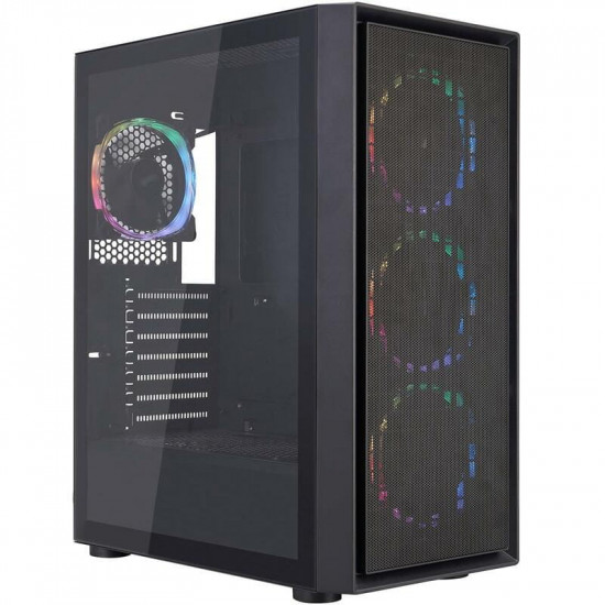Корпус 1stPlayer Go6-BK-4FS7 Black без БЖ