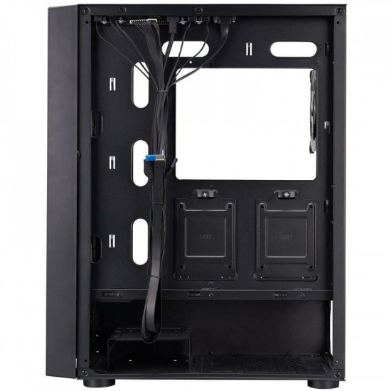 Корпус 1stPlayer Go6-BK-4FS7 Black без БЖ