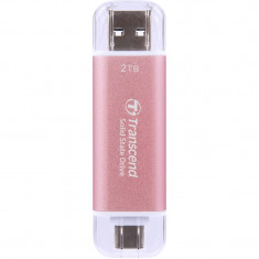 Накопичувач зовнішній SSD USB Type-A/Type-C 2ТB Transcend ESD310P Pink (TS2TESD310P)
