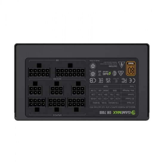 Блок живлення GameMax GM 700B Fully-modular New 700W Black