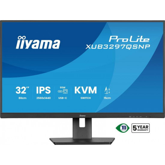Монітор Iiyama 31.5" ProLite XUB3297QSNP-B1 IPS Black 100Hz