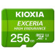 Карта пам`яті MicroSDHC 256GB UHS-1 Class 10 Kioxia Exceria High Endurance (LMHE1G256GG2)