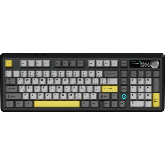 Клавіатура бездротова Ajazz AK980 V2 Maillard Switch Black (AK980-V2-M-BGY)