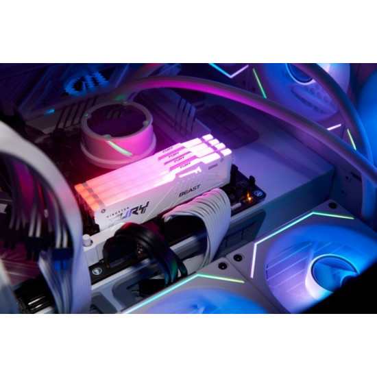 Модуль пам`ятi DDR5 32GB/5600 Kingston Fury Beast RGB XMP (KF556C40BWA-32)