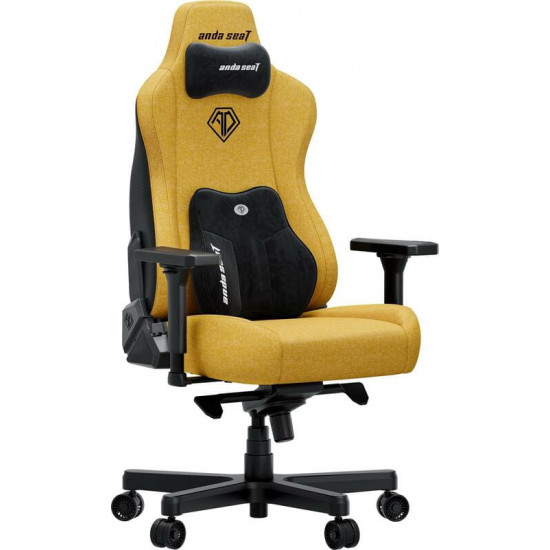 Крісло для геймерів Anda Seat Kaiser 3E XL Yellow Fabric (AD23YC-XL-09-Y-CF-Y01)