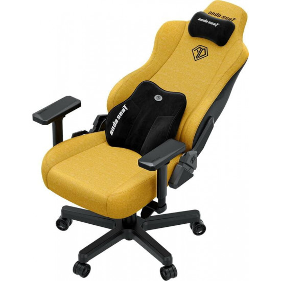 Крісло для геймерів Anda Seat Kaiser 3E XL Yellow Fabric (AD23YC-XL-09-Y-CF-Y01)