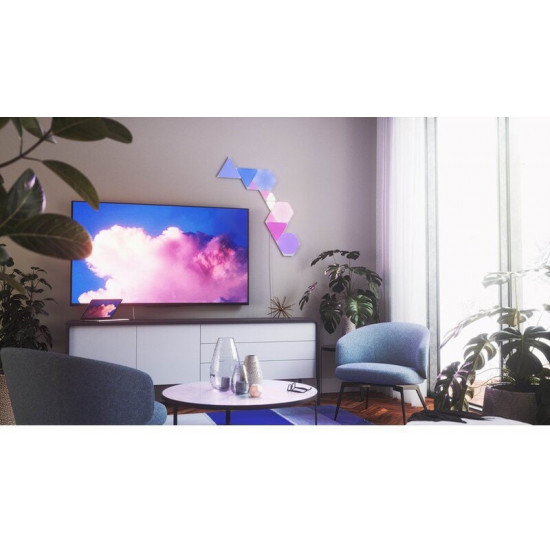 Розумна система освітлення Nanoleaf Shapes Triangles Starter Kit Apple HomeKit, 9 шт. (NL47-0002TW-9PK)