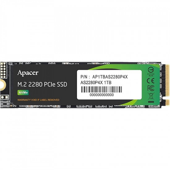 Накопичувач SSD 1TB Apacer AS2280P4X M.2 PCIe 3.0 3D TLC (AP1TBAS2280P4X-1)