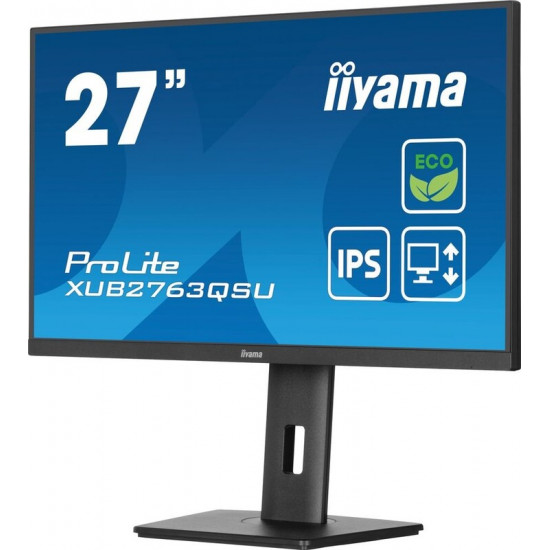Монітор Iiyama 27" ProLite XUB2763QSU-B1 IPS Black 100Hz