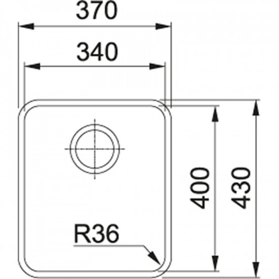 Кухонна мийка Franke Aton ANX 110-34 Нерж. (122.0204.647)