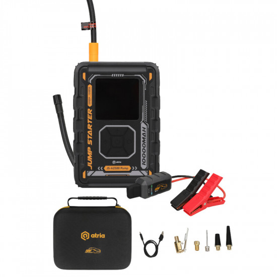 Пусковий пристрій для автомобілів Atria JS-A2500 Pump 8000 mAh