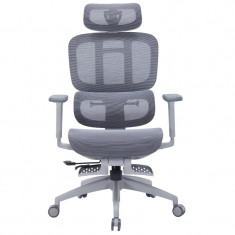 Крісло офісне Officepro Skyline Footrest Gray/Dark Gray (OC750-G-DG-DG)