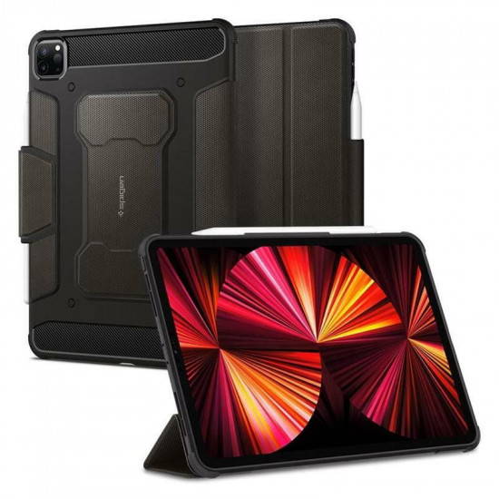 Чохол-книжка Spigen Rugged Armor Pro для Apple iPad Pro 11 (2020/2021/2022) Gunmetal (ACS01025)